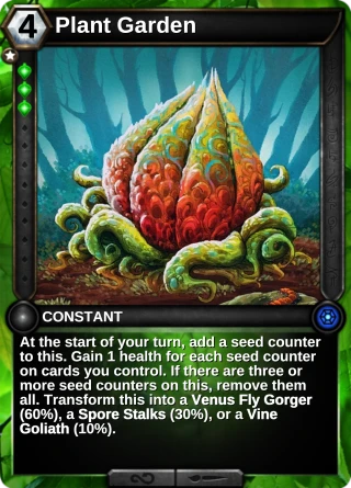 Plant Garden: the card this item changes
