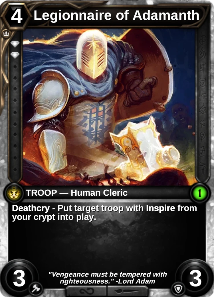 Legionnaire of Adamanth: the card