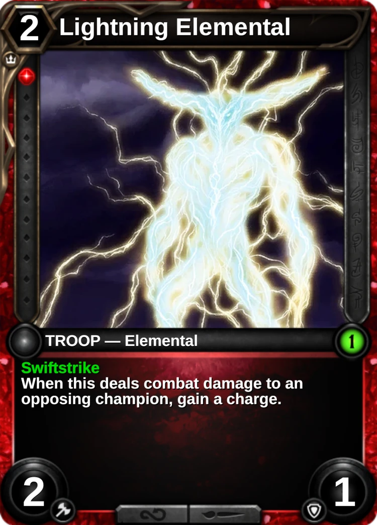 Lightning Elemental: the card