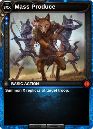 Mass Produce: the card this item changes