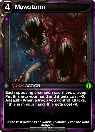 Mawstorm: the card this item changes