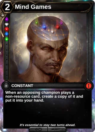 Mind Games: the card this item changes