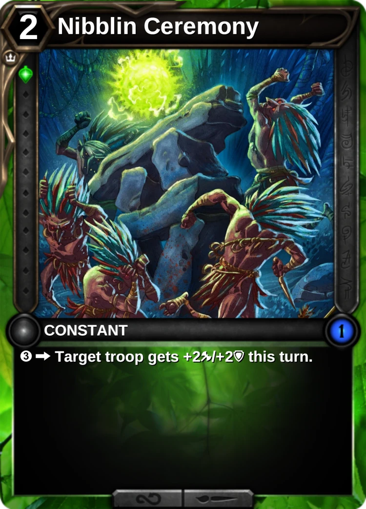 Nibblin Ceremony: the card
