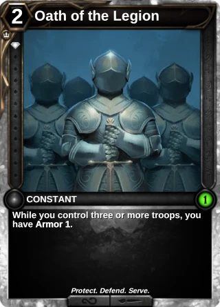 Oath of the Legion: the card this item changes