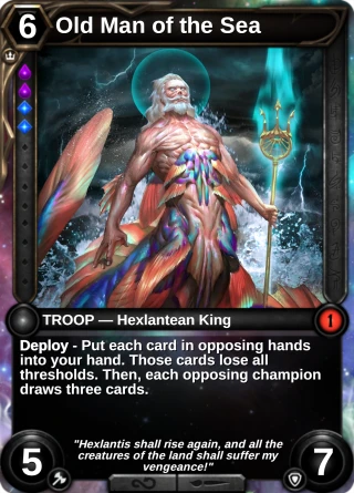 Old Man of the Sea: the card this item changes