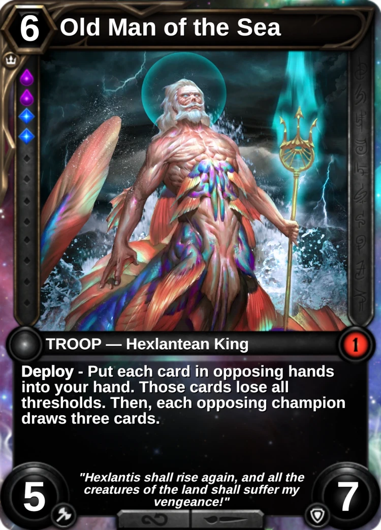 Old Man of the Sea: the card