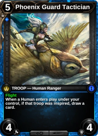 Phoenix Guard Tactician: the card this item changes