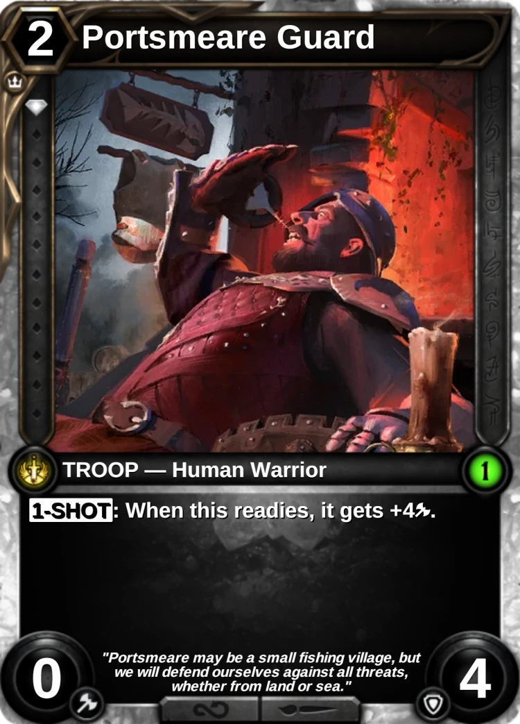 Portsmeare Guard: the card