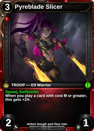 Pyreblade Slicer: the card this item changes