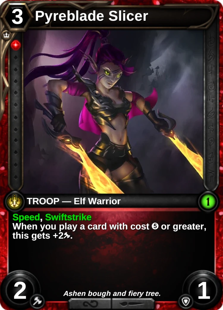 Pyreblade Slicer: the card