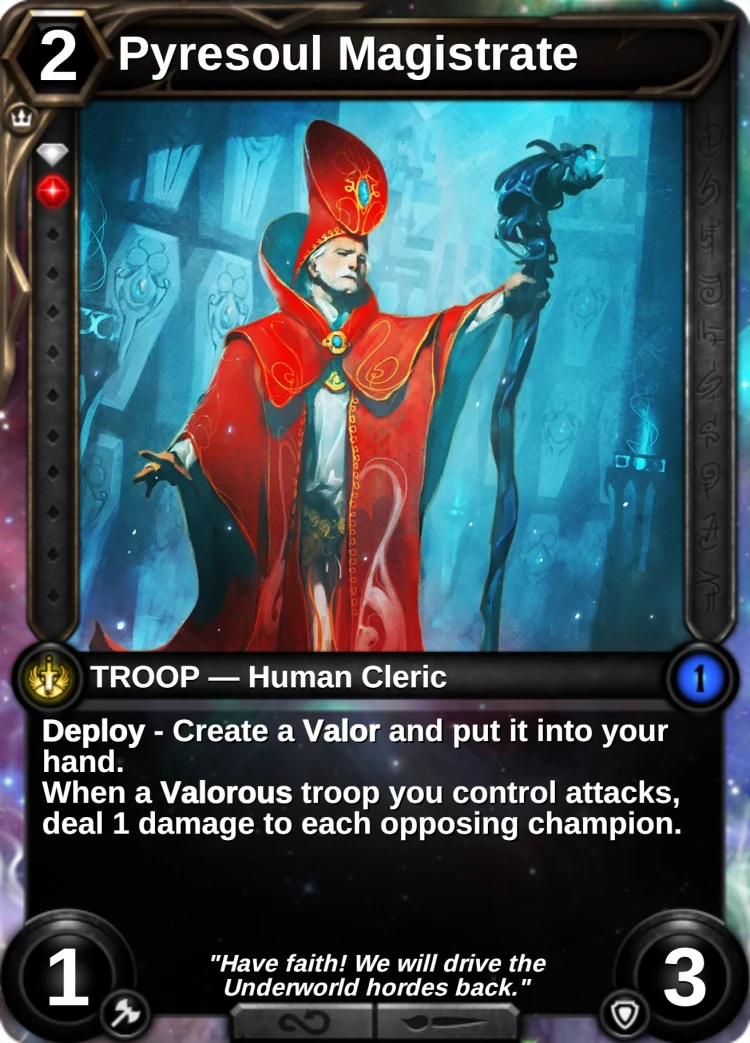 Pyresoul Magistrate: the card