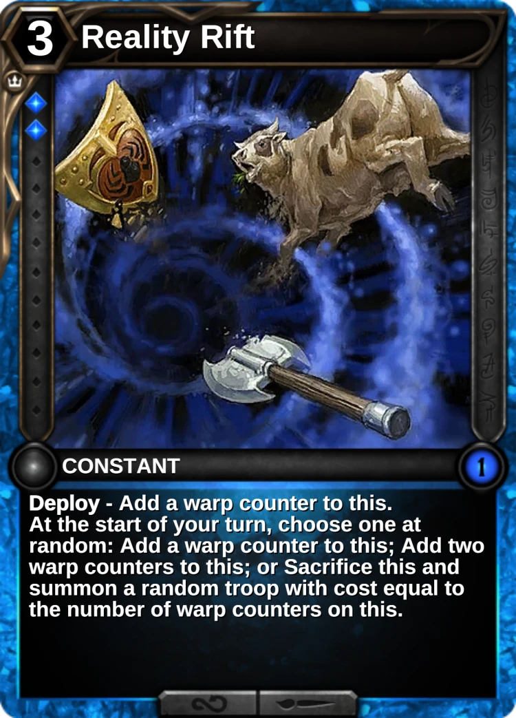 Reality Rift: the card