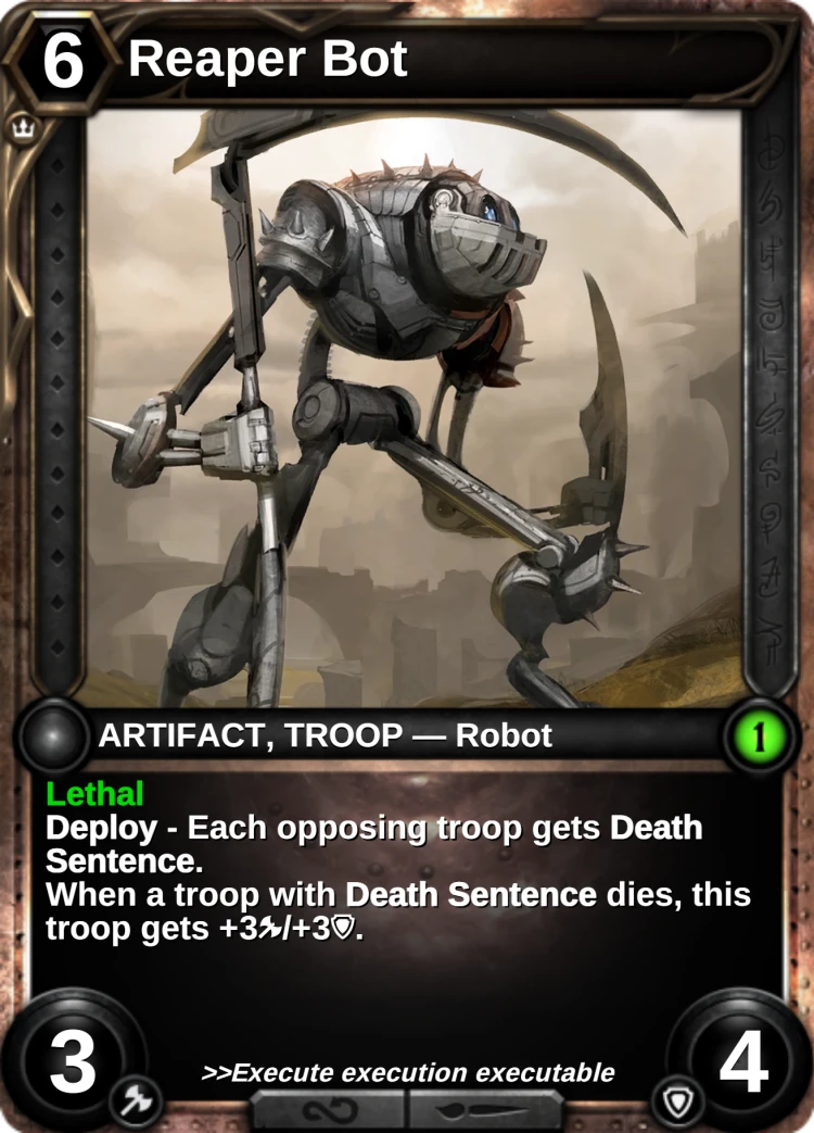 Reaper Bot: the card
