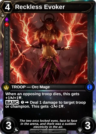 Reckless Evoker: the card this item changes