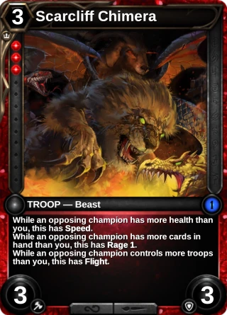 Scarcliff Chimera: the card this item changes