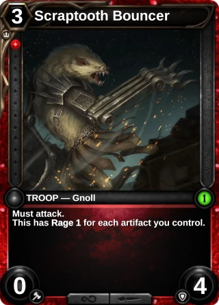 Scraptooth Bouncer: the card this item changes