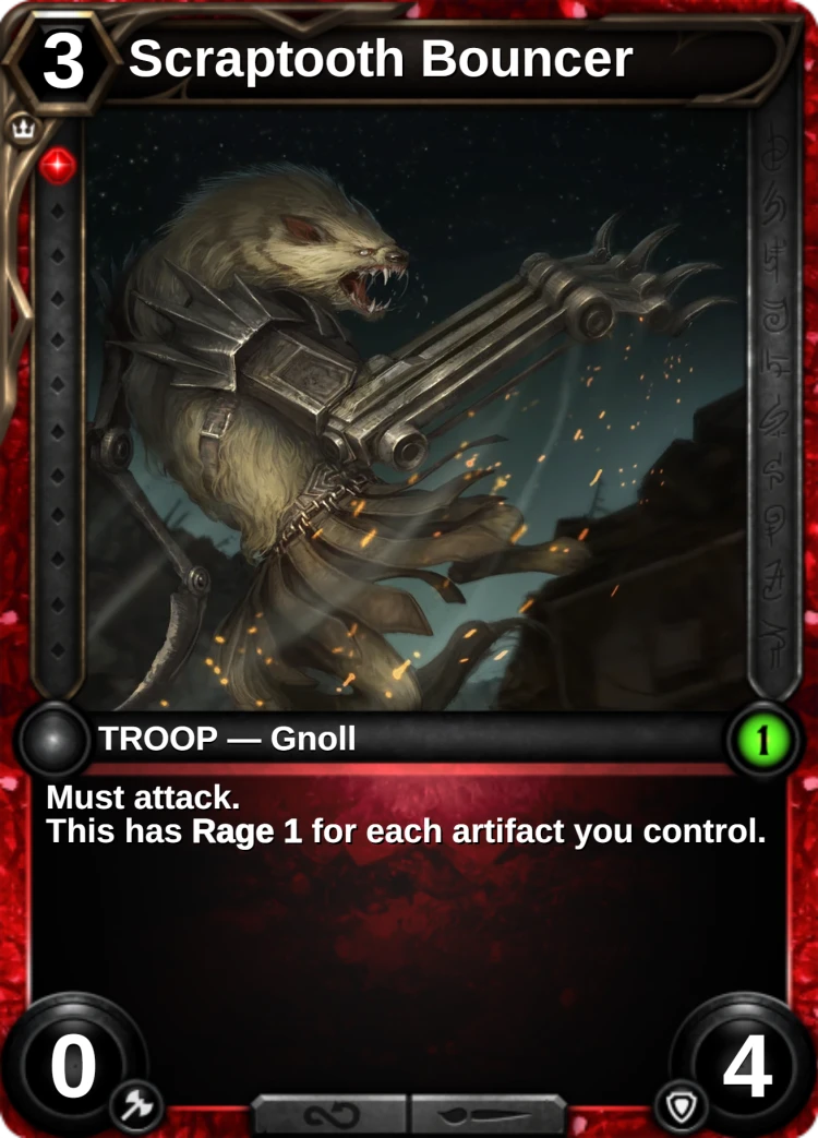 Scraptooth Bouncer: the card