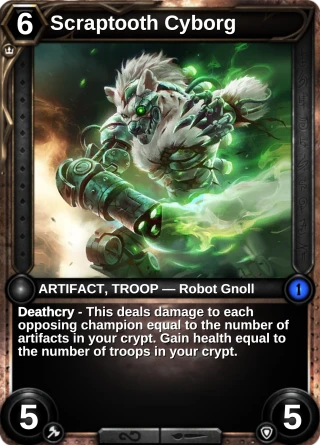 Scraptooth Cyborg: the card this item changes