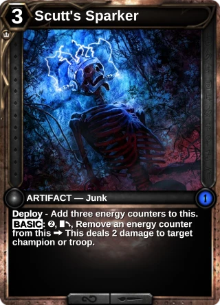Scutt's Sparker: the card this item changes