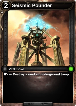Seismic Pounder: the card this item changes