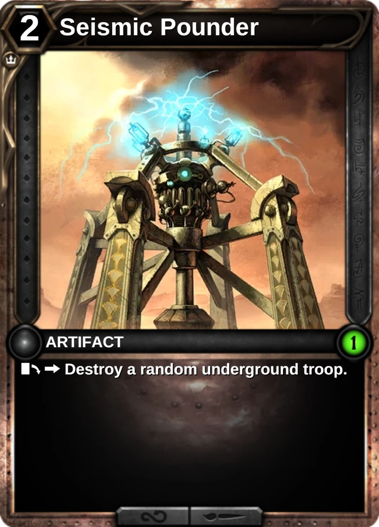 Seismic Pounder: the card