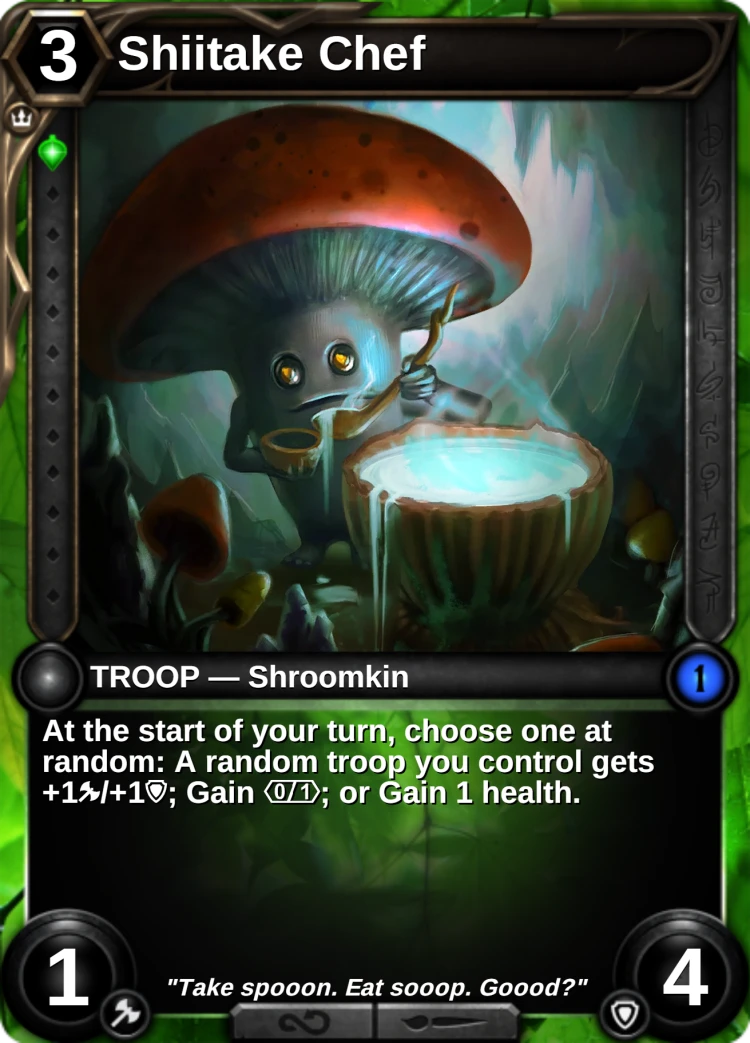 Shiitake Chef: the card
