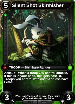 Silent Shot Skirmisher: the card this item changes
