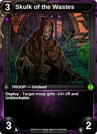Skulk of the Wastes: the card this item changes