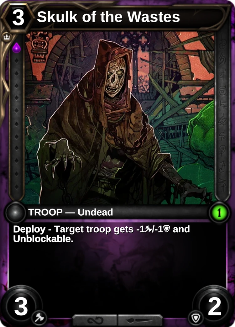 Skulk of the Wastes: the card