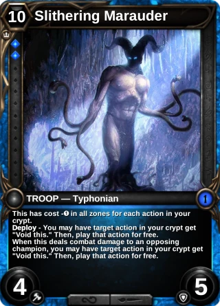 Slithering Marauder: the card this item changes