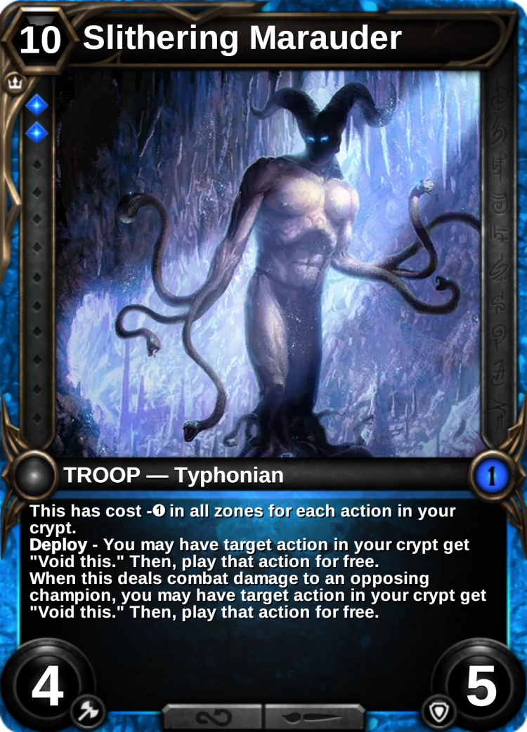 Slithering Marauder: the card