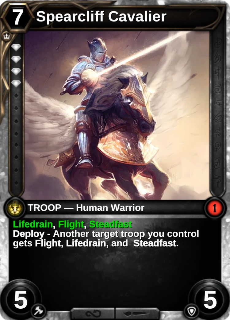 Spearcliff Cavalier: the card