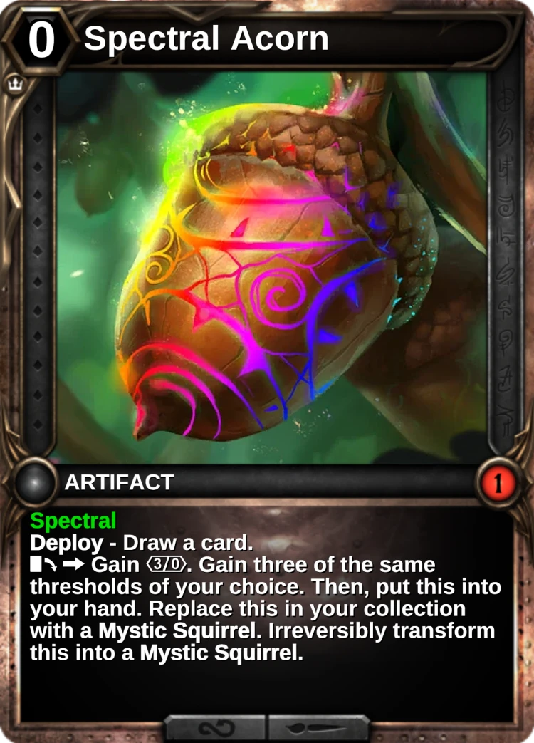 Spectral Acorn: the card