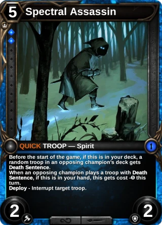 Spectral Assassin: the card this item changes