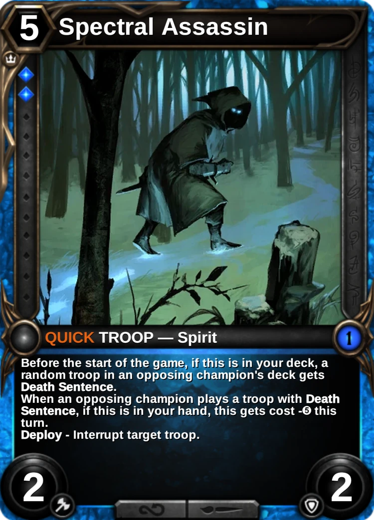 Spectral Assassin: the card