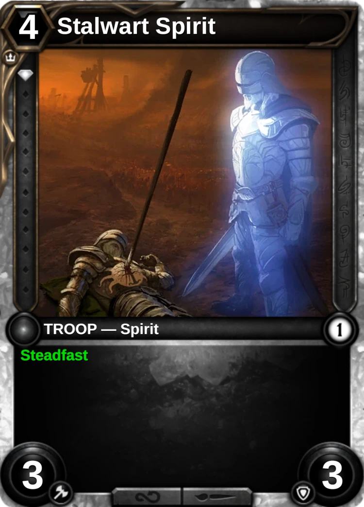 Stalwart Spirit: the card