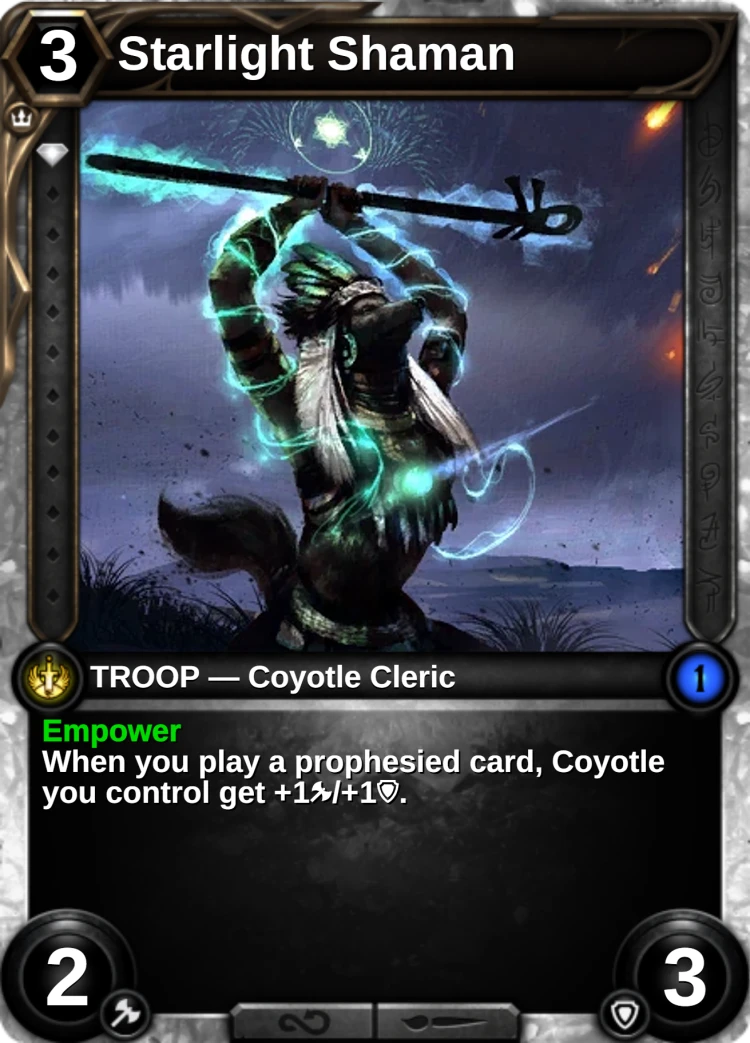 Starlight Shaman: the card