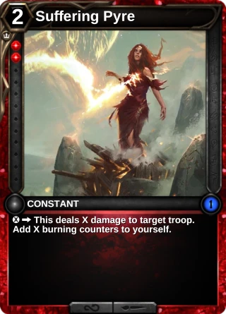 Suffering Pyre: the card this item changes