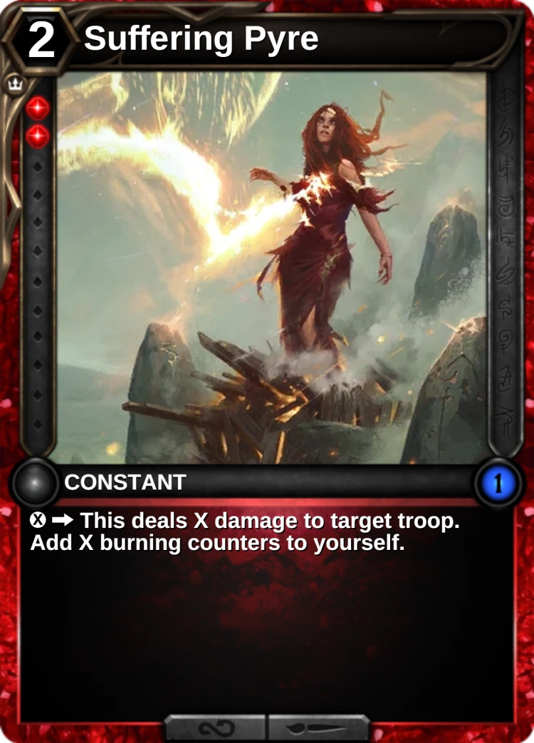 Suffering Pyre: the card