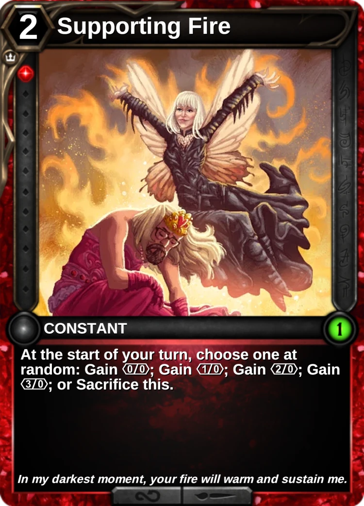Supporting Fire: the card