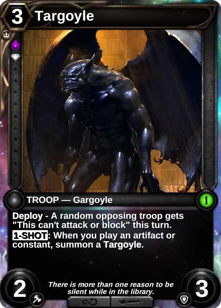 Targoyle: the card