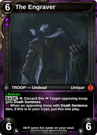 The Engraver: the card this item changes