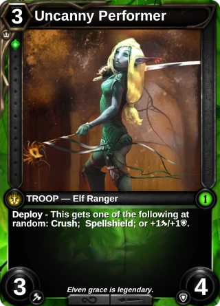 Uncanny Performer: the card this item changes