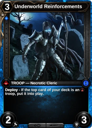 Underworld Reinforcements: the card this item changes