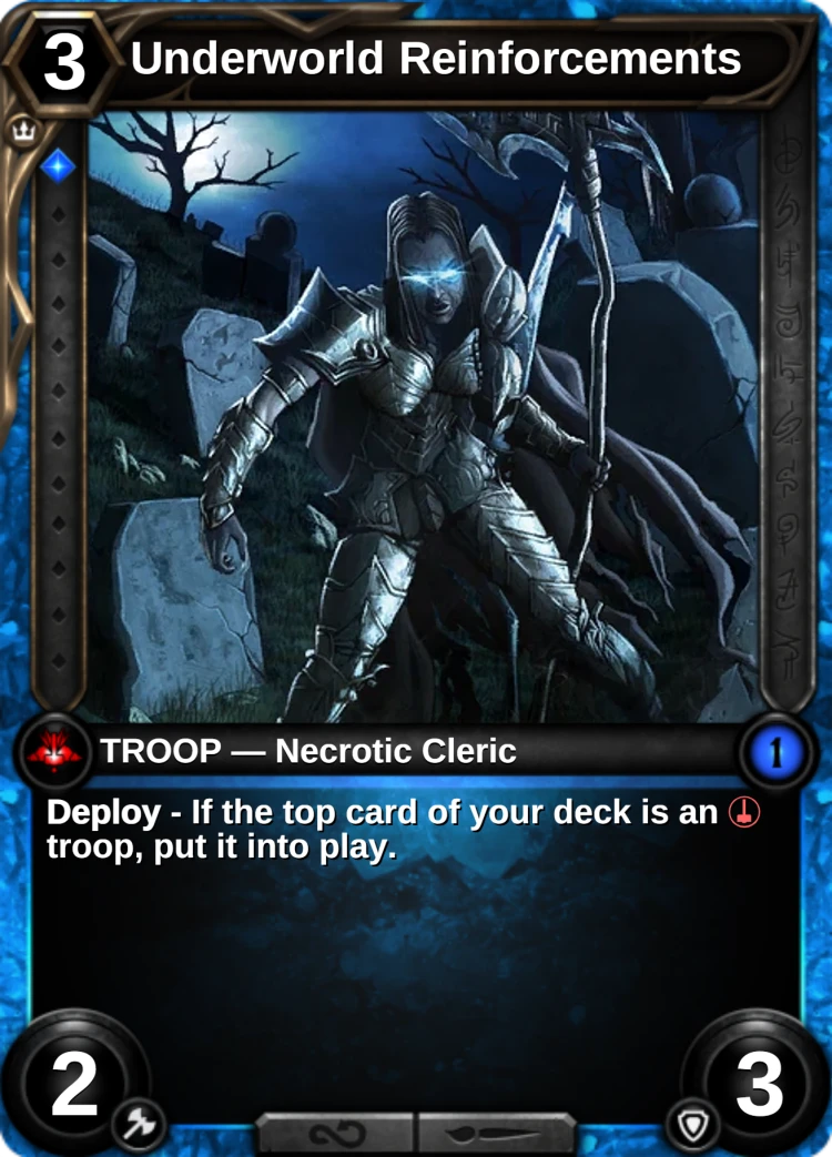 Underworld Reinforcements: the card