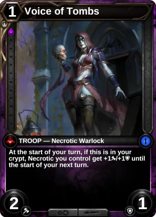 Voice of Tombs: the card this item changes