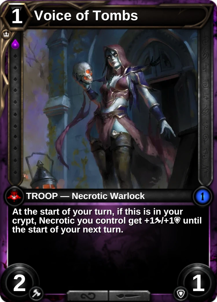 Voice of Tombs: the card