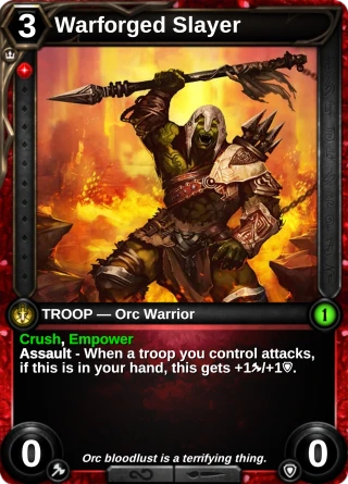 Warforged Slayer: the card this item changes