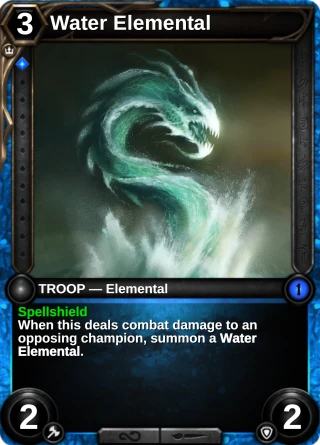 Water Elemental: the card this item changes