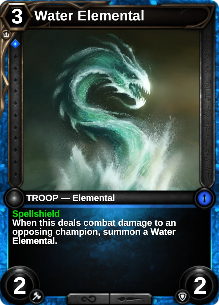 Water Elemental: the card